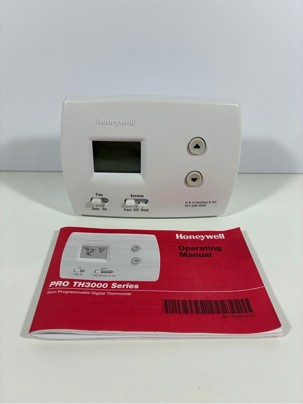 Honeywell PRO 3000 TH3110D1008 Non-Programmable Digital Thermostat Tested Works